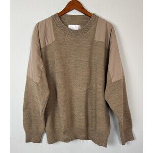 RainSwetter Water Repellant Men’s Golf Sweater Tan Khaki XL Made In USA